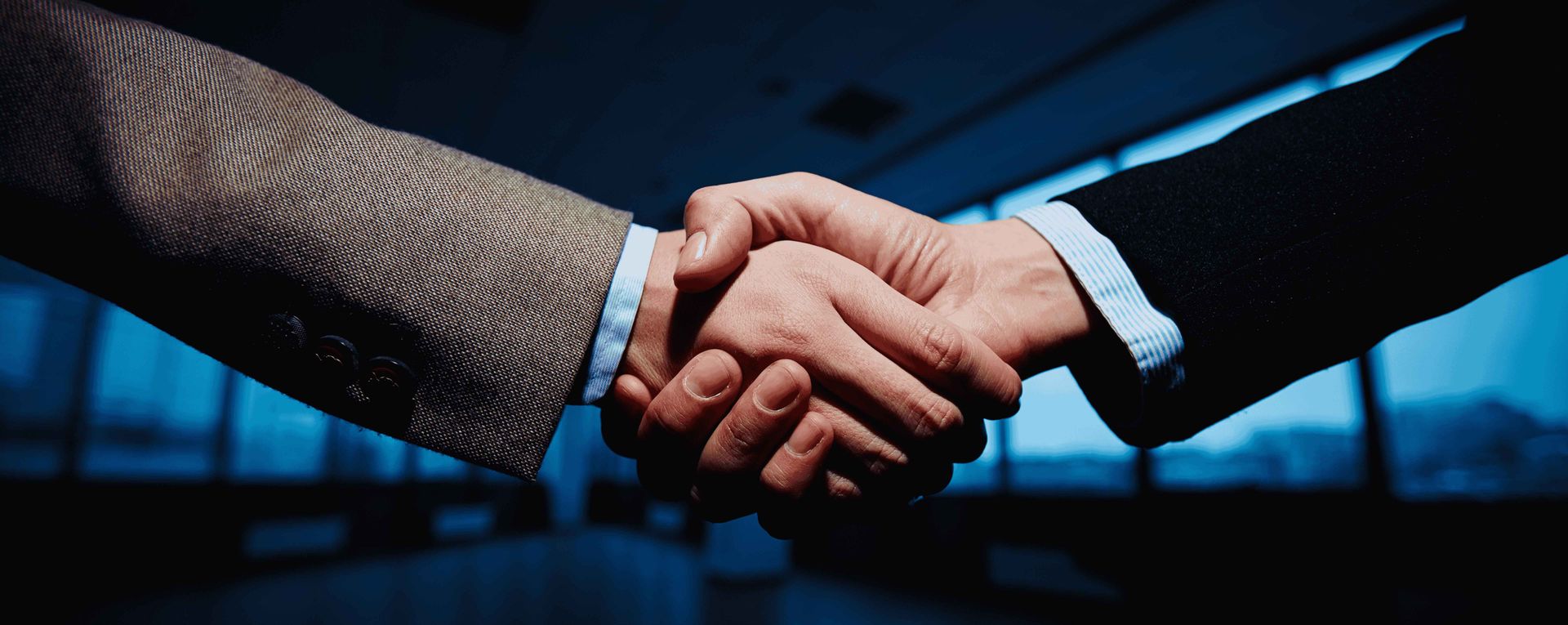 Handschlag als Symbol für Partnerschaft